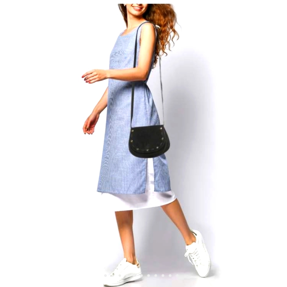 Salvatore‎ Ferragamo Black Leather Crossbody Bag